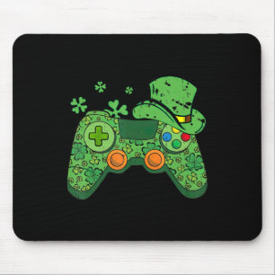 St Patricks Day Gamer  Irish Game Controller Gamin Mouse Mat
