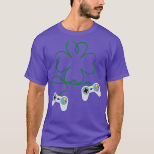 St Patricks Day Gamer Shamrock Video Game T-Shirt