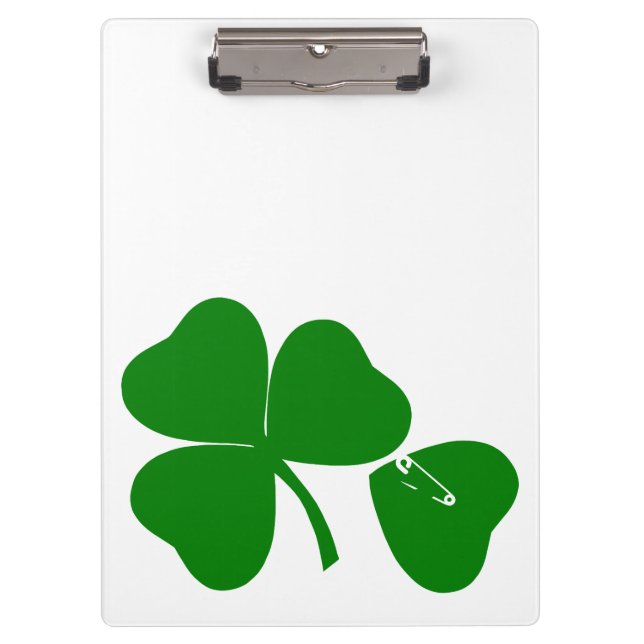 St Patrick's Day - Get Lucky 3+1 = 4 Clipboard (Front)