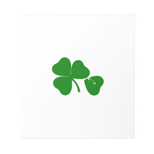 St Patrick's Day - Get Lucky 3 + 1 leaves = 4 Notepad (Front)