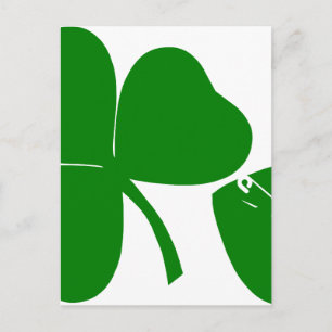 St Patrick's Day - Get Lucky 3 + 1 leaves = 4 Postcard