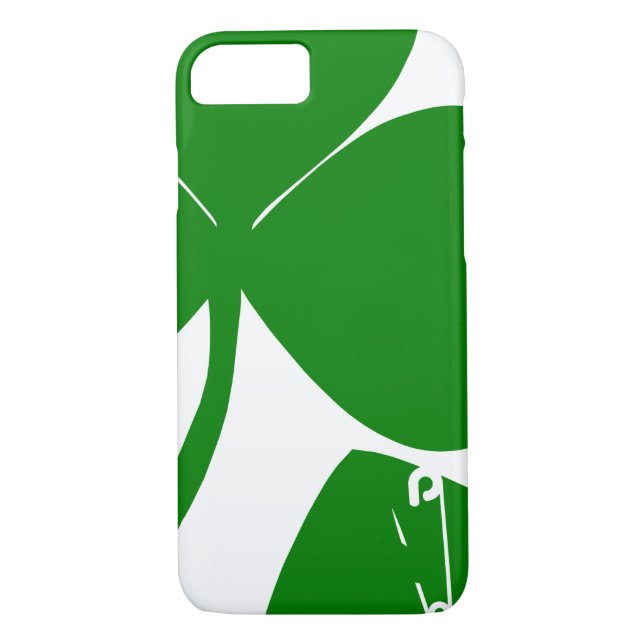 St Patrick's Day Get Lucky 3 leaves and Safety Pin Case-Mate iPhone Case (Back)