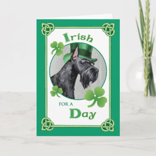 St. Patrick's Day Giant Schnauzer Card