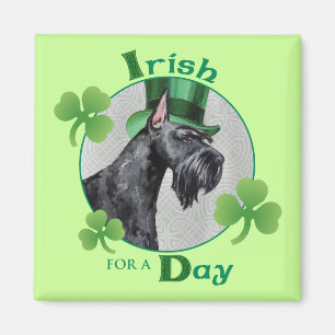 St. Patrick's Day Giant Schnauzer Magnet