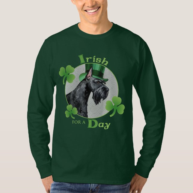 St. Patrick's Day Giant Schnauzer T-Shirt (Front)