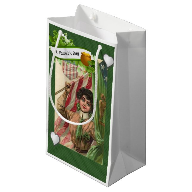 St. Patrick's Day Gift Bag (Front Angled)
