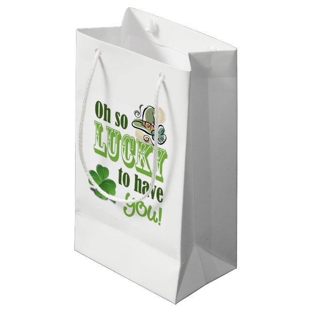 St. Patrick's Day Gift Bag (Front Angled)