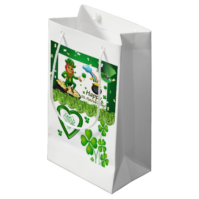 St. Patrick's Day Gift Bag (Front Angled)