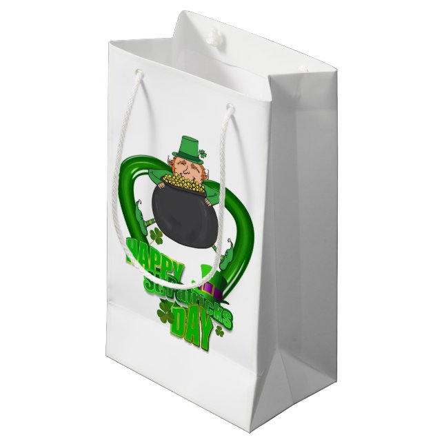 St. Patrick's Day Gift Bag (Front Angled)