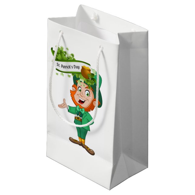 St. Patrick's Day Gift Bag (Front Angled)
