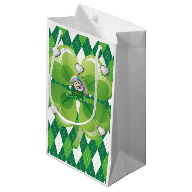 St. Patrick's Day Gift Bag (Front Angled)