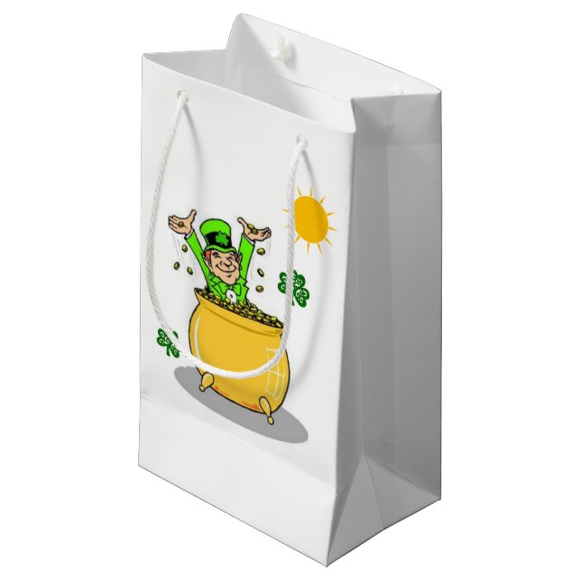 St. Patrick's Day Gift Bag (Front Angled)