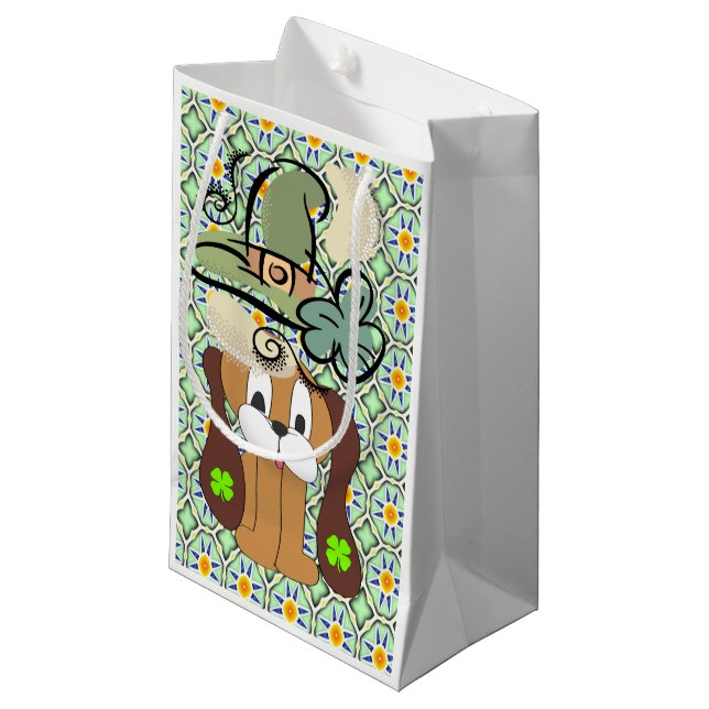St. Patrick's Day Gift Bag Dog (Front Angled)