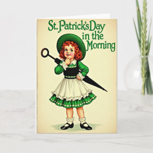St Patricks Day Girl Card