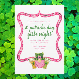 St Patrick's Day Girl's Night  Invitation