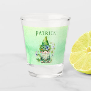   St. Patricks Day Gnome Leprechaun Personalised Shot Glass