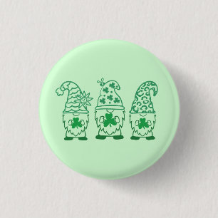 St. Patrick's Day Gnomes-60682 3 Cm Round Badge