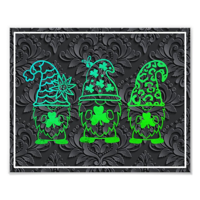 St. Patrick's Day Gnomes-60682 Photo Print (Front)
