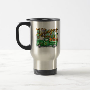 St. Patrick's Day Gnomes In Truck Shenanigans Travel Mug