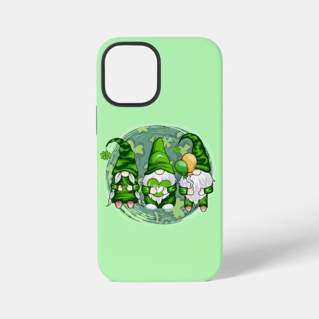 St. Patrick's Day Gnomes Shamrock Gnomes-54989 iPhone Case (Back)