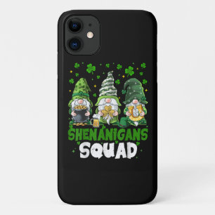 St Patricks Day Gnomes Shenanigans Squad Saint iPhone 11 Case