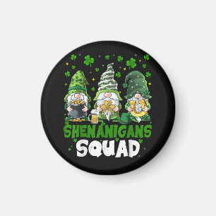 St Patricks Day Gnomes Shenanigans Squad Saint Magnet