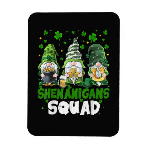 St Patricks Day Gnomes Shenanigans Squad Saint Magnet