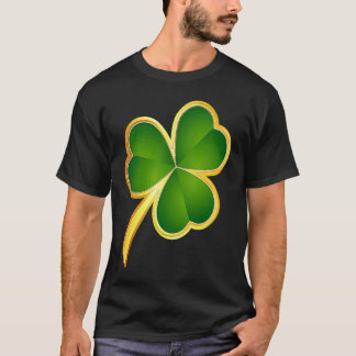 St Patrick's Day Gold Shamrock For Men, Women & Ki T-Shirt