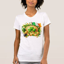 St. Patrick's Day Gold Shamrock