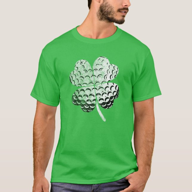 St Patricks Day Golf Shamrock Golf St Patricks Day T-Shirt (Front)