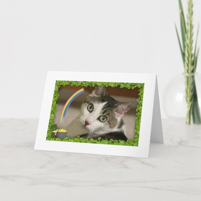 St. Patrick's Day Gracey Holiday Card (Front)