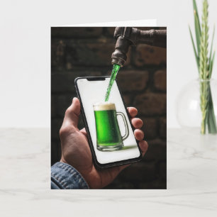 St. Patrick's Day Green Beer Card