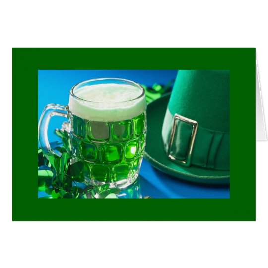 St. Patrick's Day Green Beer Card