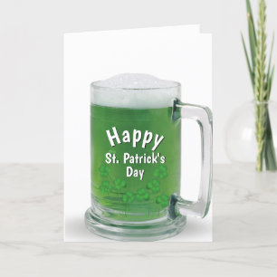 St. Patrick's Day Green Beer Holiday Card