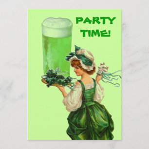 St. Patricks Day Green Beer Party Invitations
