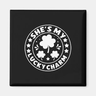 St. Patricks Day Green Irish She Is My Lucky Charm Magnet