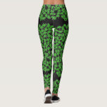 St Patricks Day Green Shamrock Pattern on Black Leggings<br><div class="desc">Unique Shamrock Pattern on Black for St Patricks Day and the lovely Irish Ladies!</div>