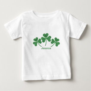 St. Patrick's Day Green Shamrock Vine Irish Party  Baby T-Shirt