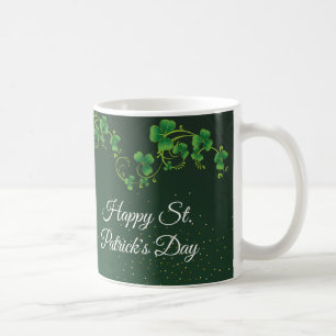 St. Patrick's Day Green Shamrock Vine Irish Party Coffee Mug