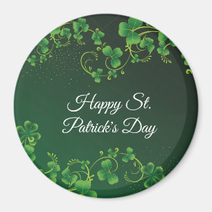 St. Patrick's Day Green Shamrock Vine Irish Party Magnet