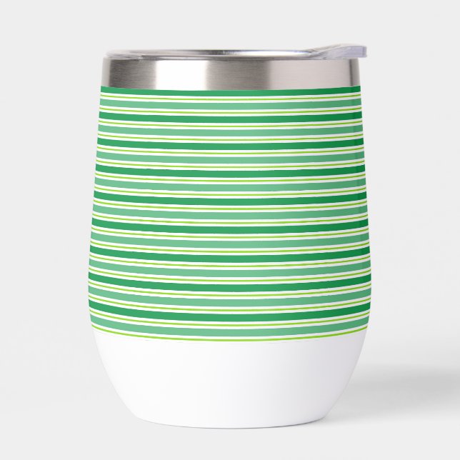 St. Patrick's Day Green Stripes Pattern-54608 (Left)