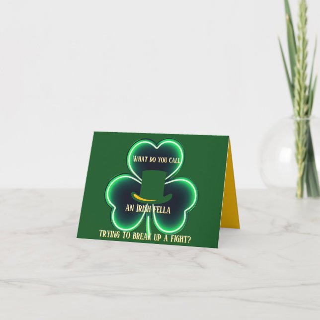 "St. Patrick's Day" Greeting Card (Front)