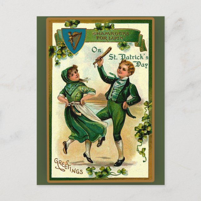 St. Patrick's Day Greeting Cards (Front)