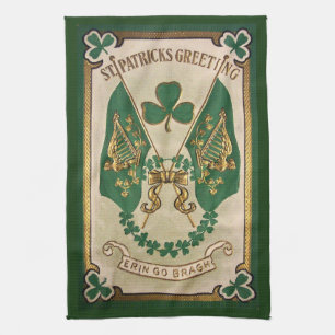 St. Patrick's Day Greeting Kitchen Towel