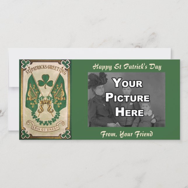 St. Patricks Day Greeting  Photo Card (Front)