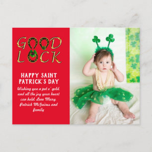 St Patrick's Day Greeting PHOTO Cards BUDGET