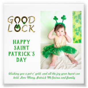 St Patrick's Day Greeting PHOTO Cards BUDGET