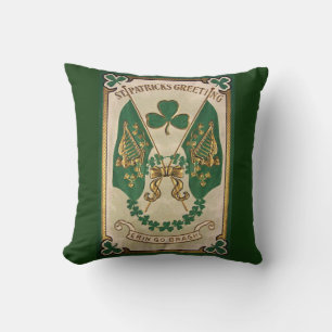 St. Patricks Day Greeting Pillow