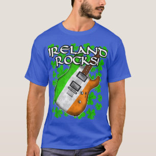 St Patricks Day Guitar Irish Flag Ireland Rocks Gu T-Shirt