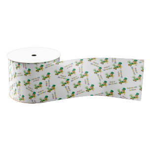 St. Patrick's  Day Happy Birthday Ribbon Grosgrain Ribbon